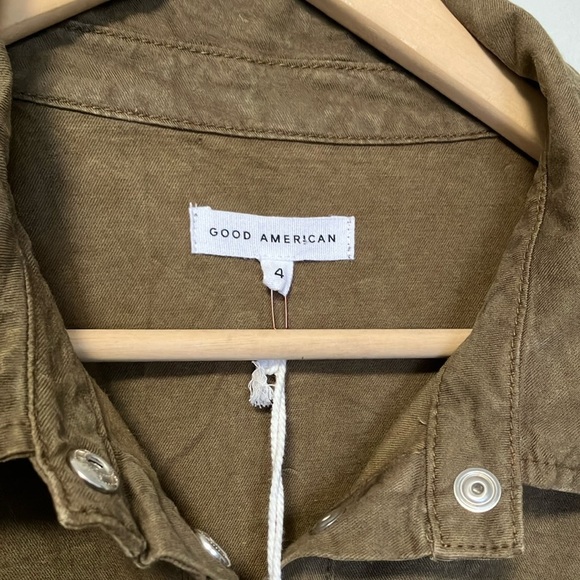 NWT Good American Olive Green Cinched Combinaison Jumpsuit - Picture 2 of 8